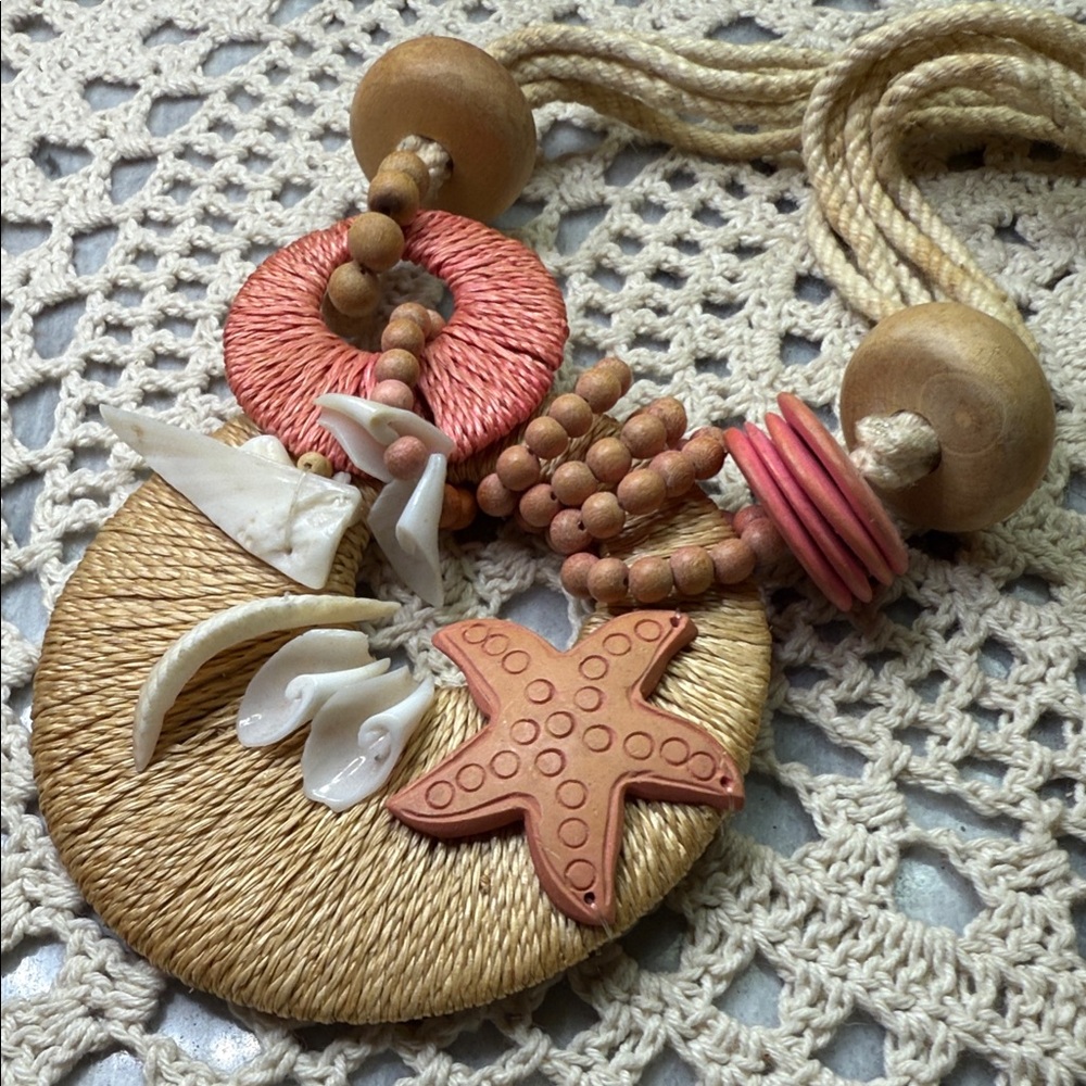 Boho Starfish Statement Necklace - image 4